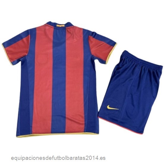 Nuevo 1ª Conjunto De Niños Barcelona Retro 2007 2008 Rojo Azul Baratas